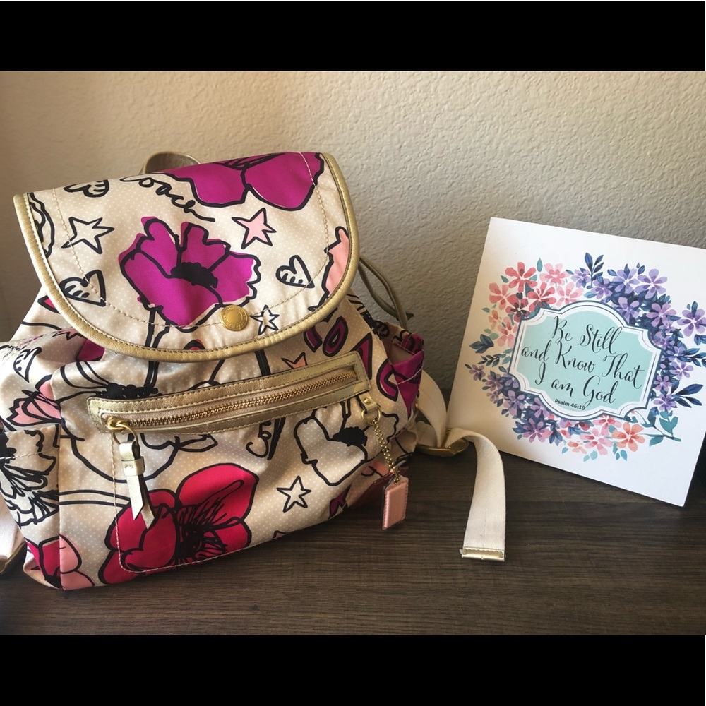 🌷Coach Poppy Small backpack 🌹